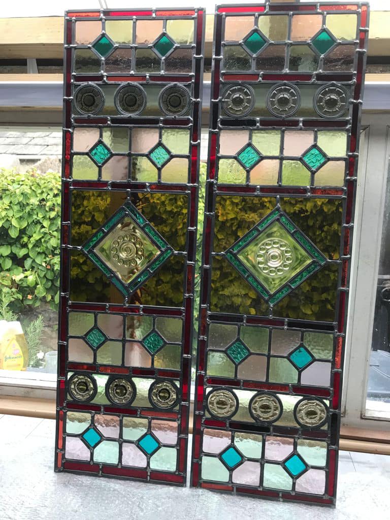 Old panels needed to be extended to fit into a new door