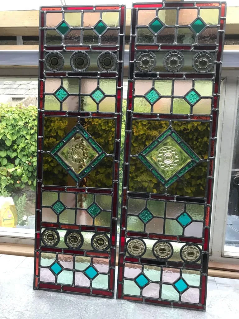 Old panels needed to be extended to fit into a new door